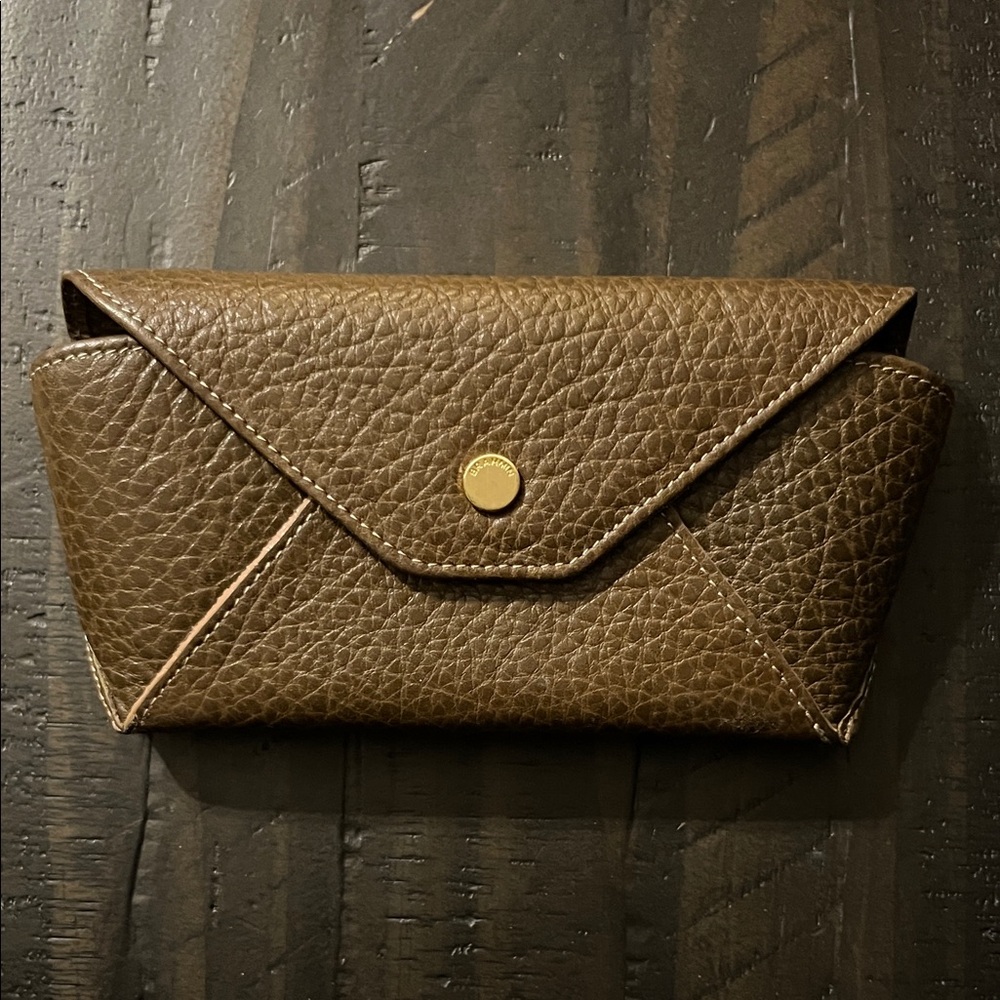 Brahmin Brown Leather Textured Eyeglass or Sunglass Case
